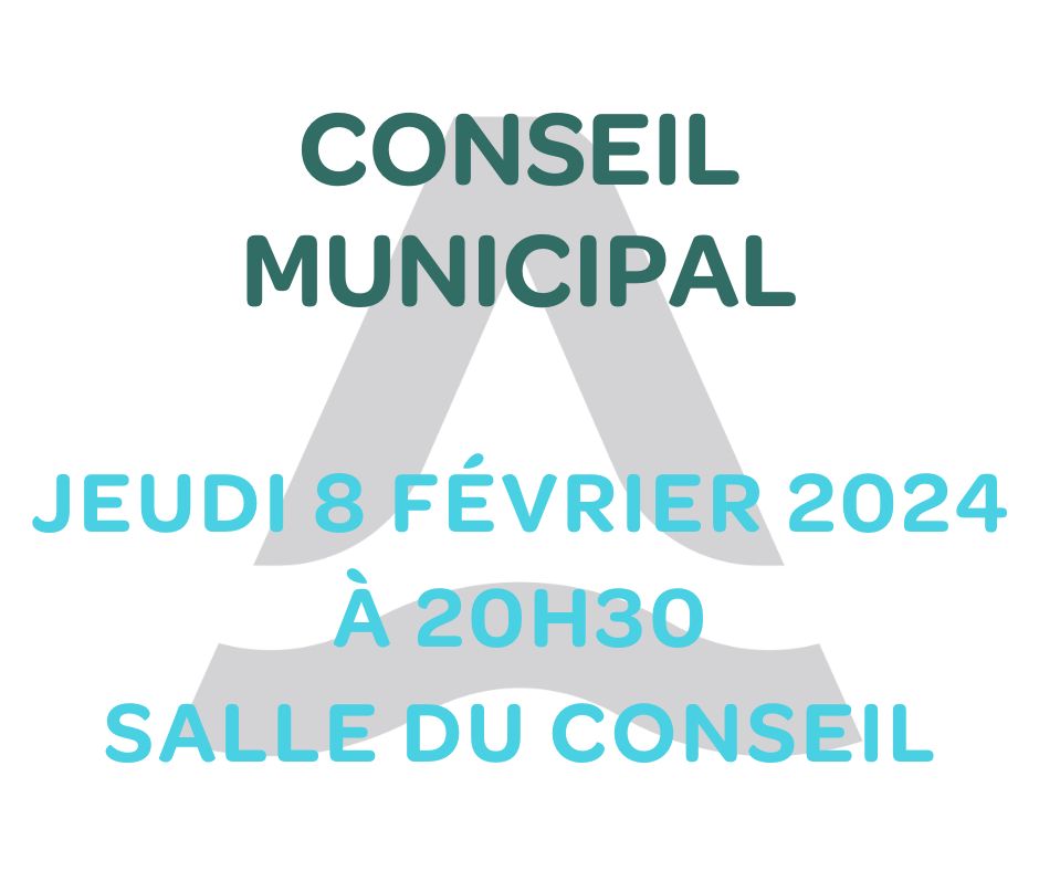 Conseil Municipal 8 février 2024