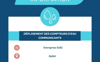 Déploiement des compteurs d’eau communicants